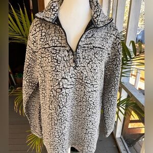 Boxercraft Sherpa Fleece Quarter-zip Pullover Medium Gray Jacket Women’s